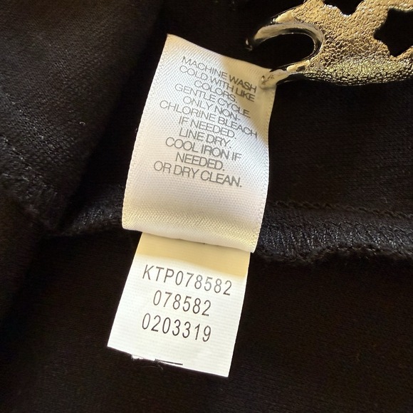 J. Jill Tunic Top Ponte knit Womens PL Black Scoop Neck 3/4 Sleeve minimalist - Picture 10 of 12